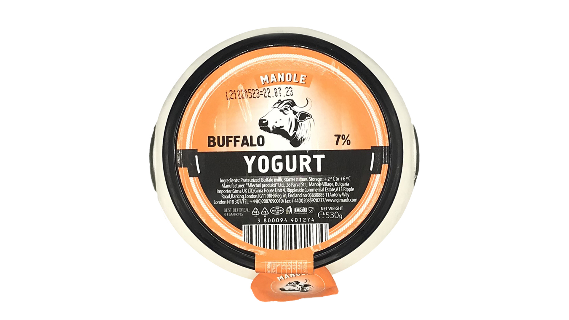 Manole Buffalo 7 Yogurt 530g 1