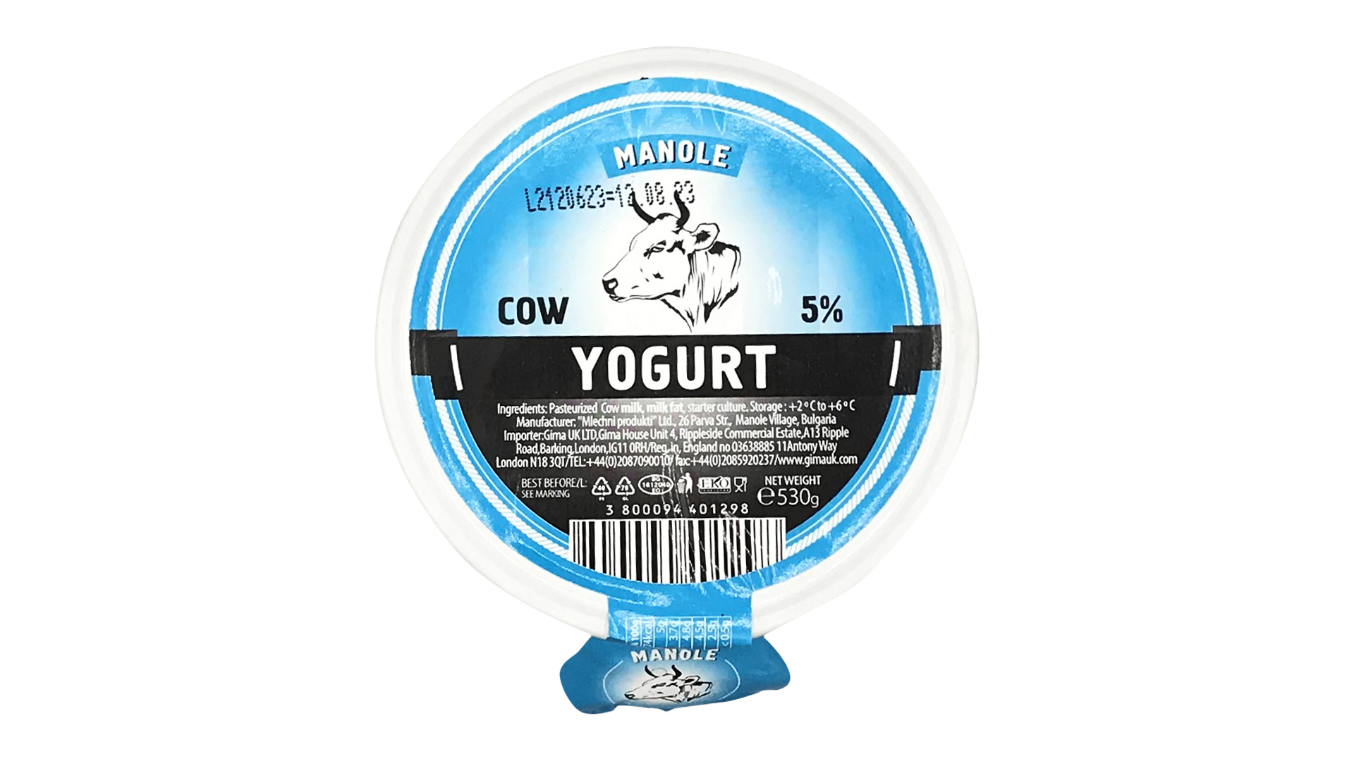 Manole Cow 5 Yogurt 530g 2