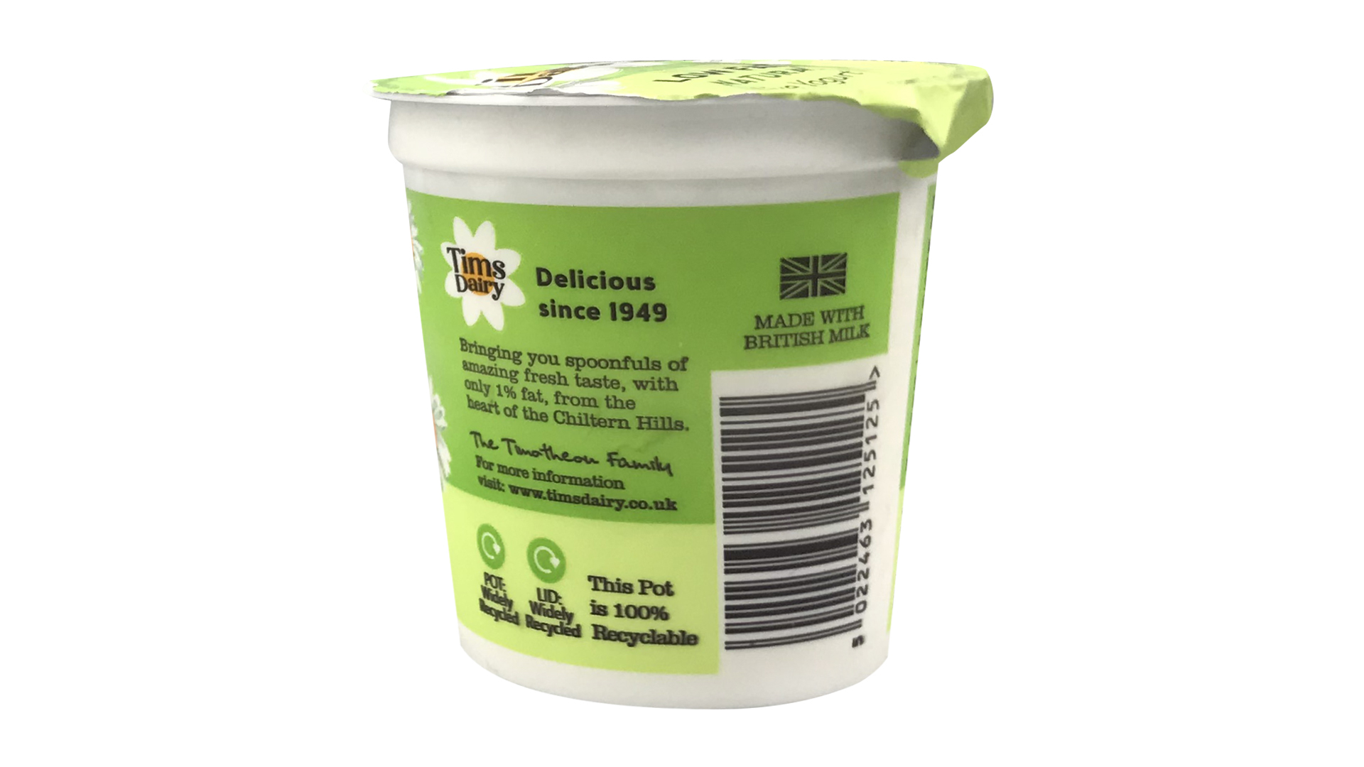 Tims Dairy Low Fat Natural Yogurt 125g 3