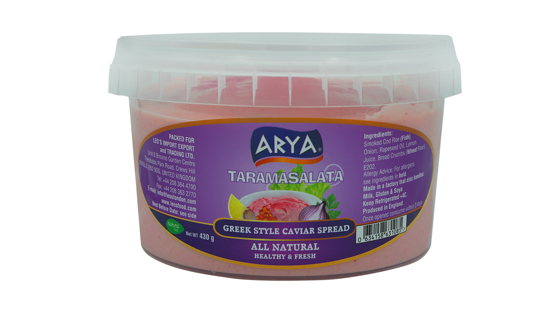 Arya taramasalata greek style caviar spread 430g 2