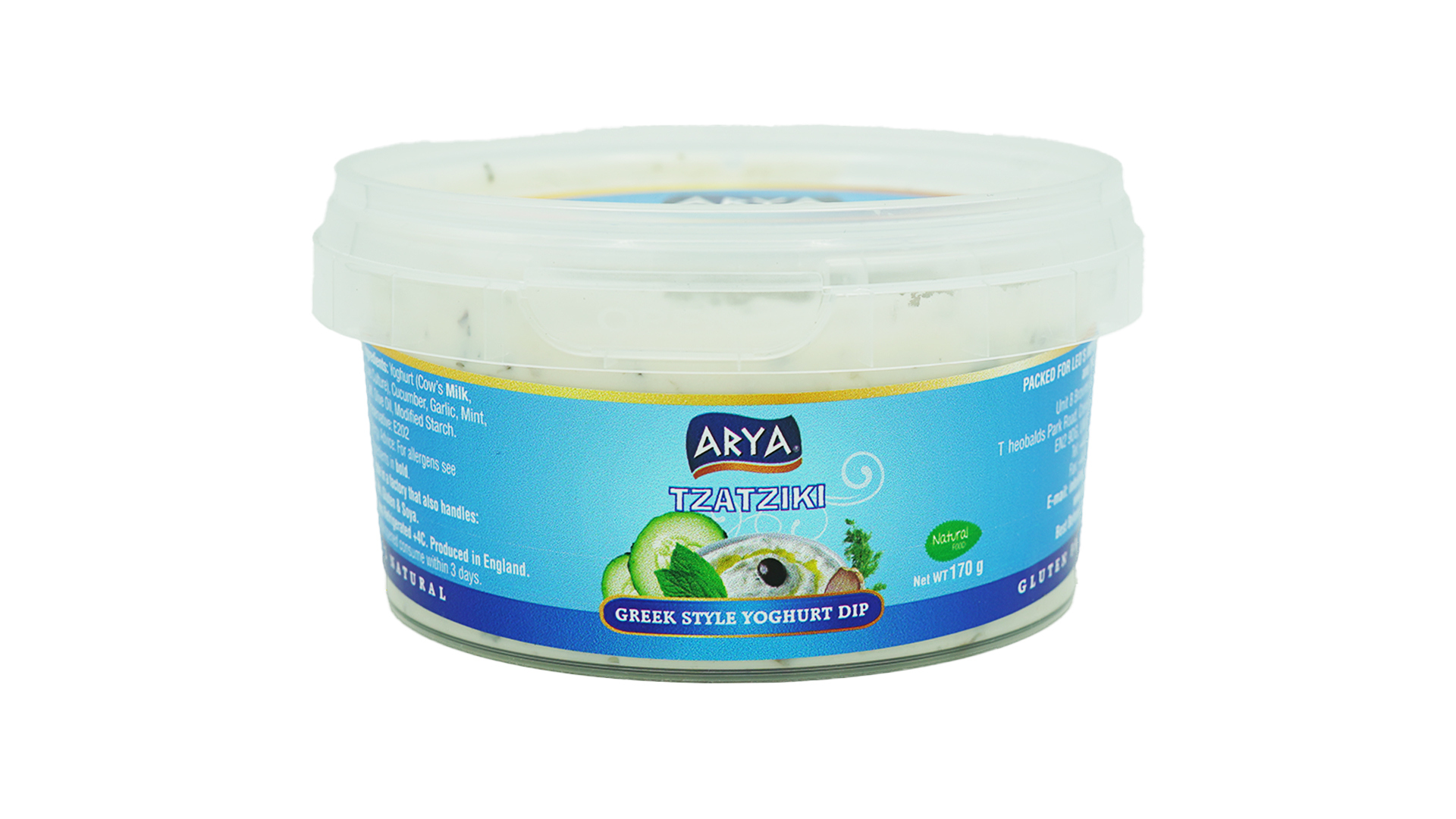 Arya tzatziki greek style yoghurt dip 170g 2