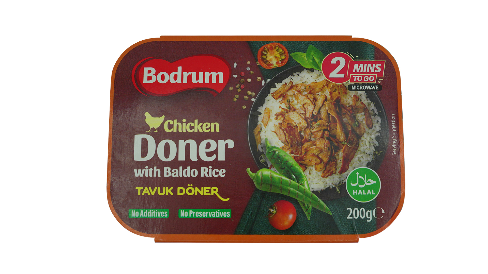 Bodrum chicken doner with baldo rice 200g 1