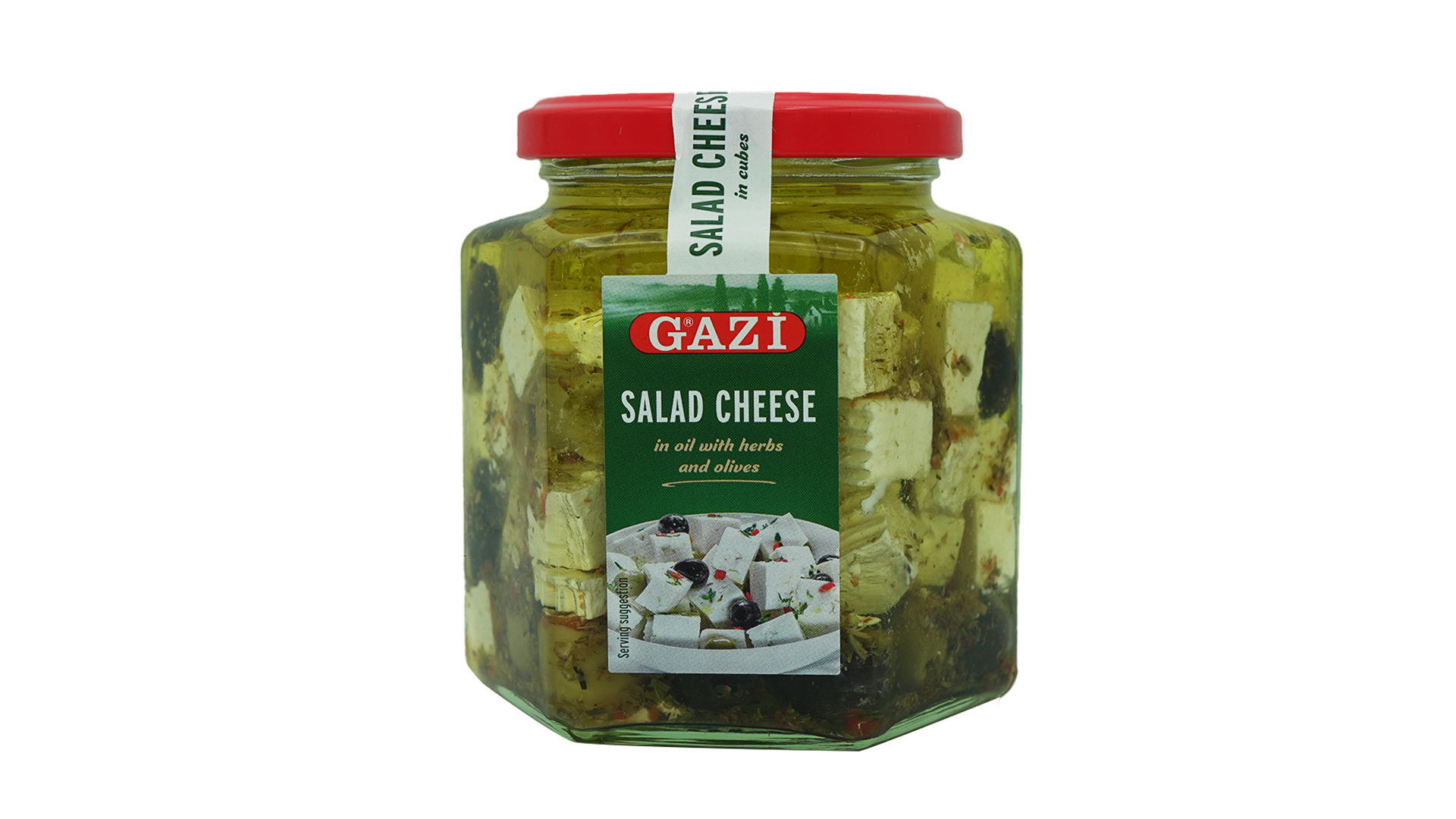 Gazi salad cheese in oil with herbs 375g 2
