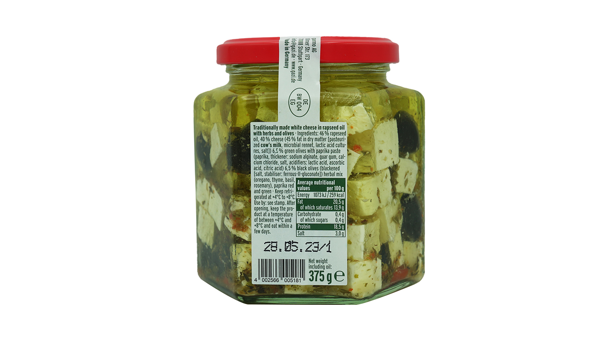 Gazi salad cheese in oil with herbs 375g 3