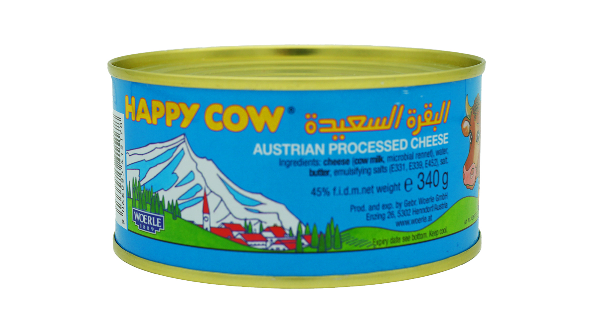 Happy cow austrian processed cheese 340g 2