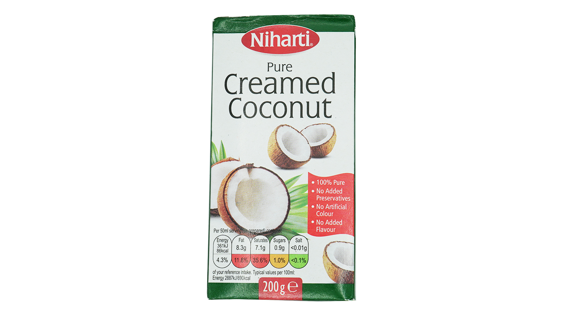 Niharti pure creamed coconut 200g 1