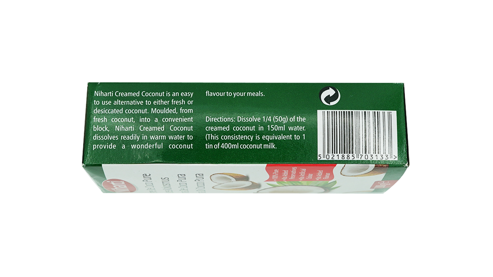 Niharti pure creamed coconut 200g 3