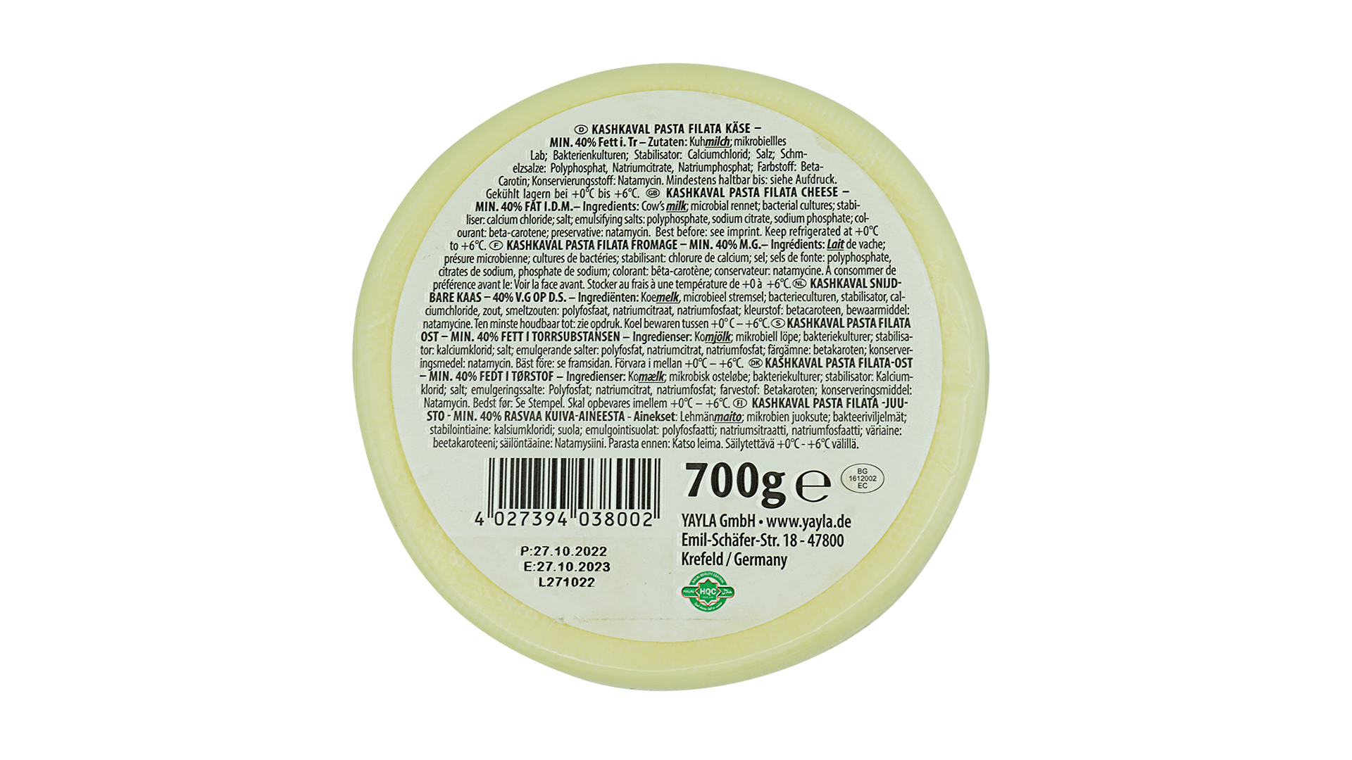 Yayla kashkaval cheese 700g 2